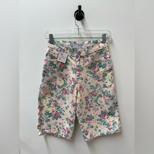 Vintage Palmetto’s Floral Denim Women's Bermuda Shorts
